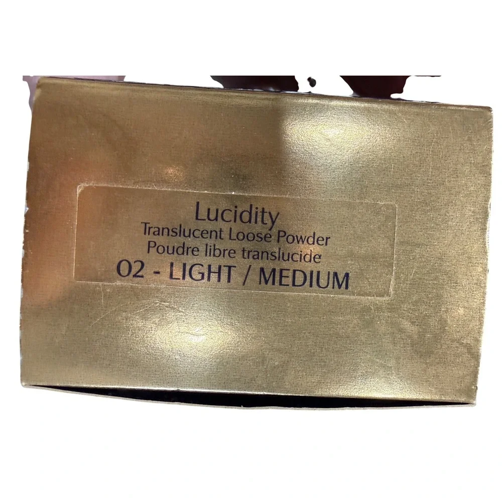 Estee‎ Lauder Lucidity Translucent Loose Powder 02 Light/Medium .75 oz Jar Puff